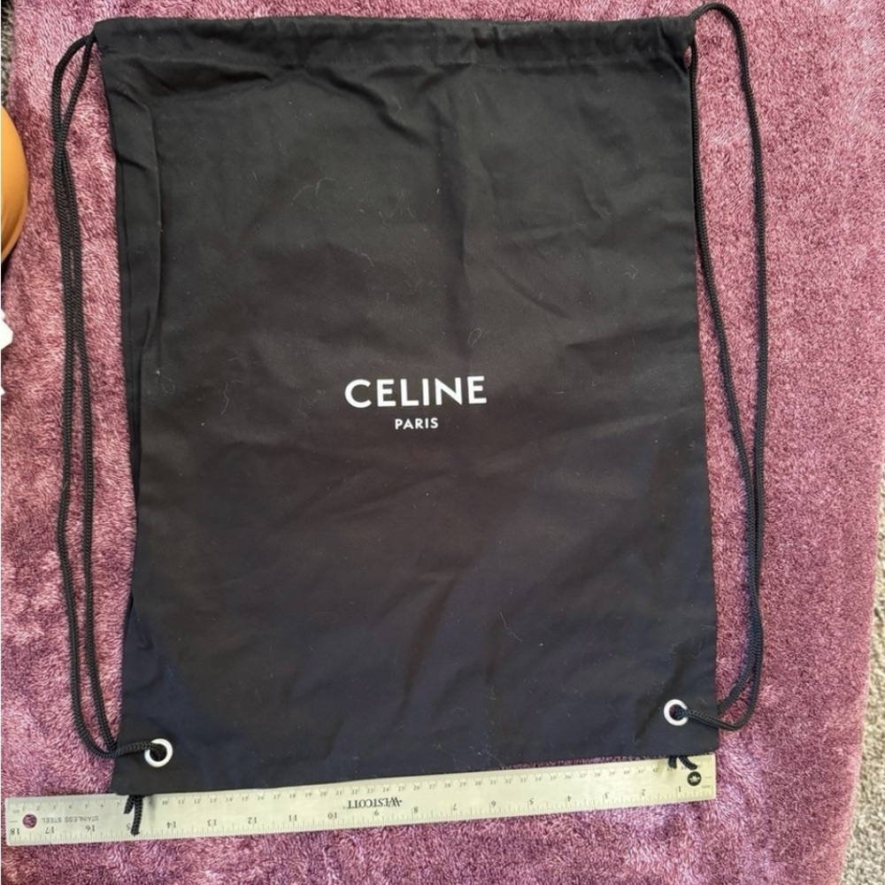 Celine Black Drawstring Backpack - image 1
